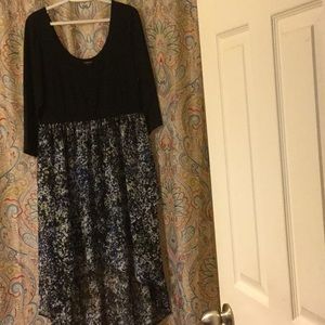 3/4sleeve Hi-Low dress